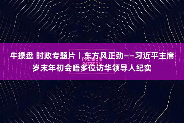 牛操盘 时政专题片丨东方风正劲——习近平主席岁末年初会晤多位访华领导人纪实