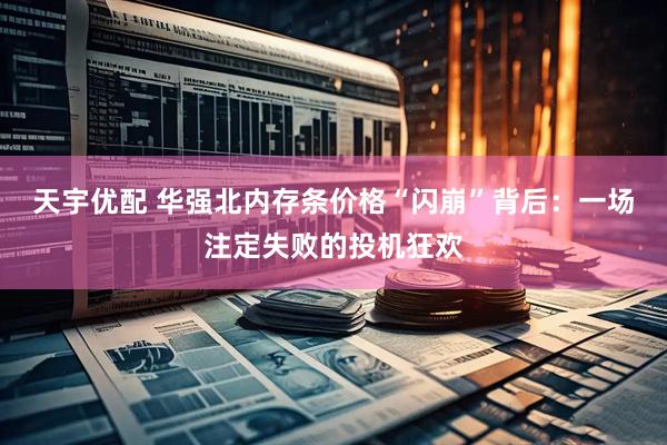 天宇优配 华强北内存条价格“闪崩”背后：一场注定失败的投机狂欢