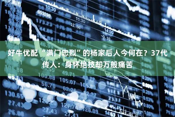 好牛优配 “满门忠烈”的杨家后人今何在？37代传人：身怀绝技却万般痛苦