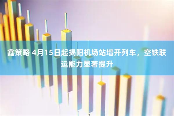 鑫策略 4月15日起揭阳机场站增开列车，空铁联运能力显著提升