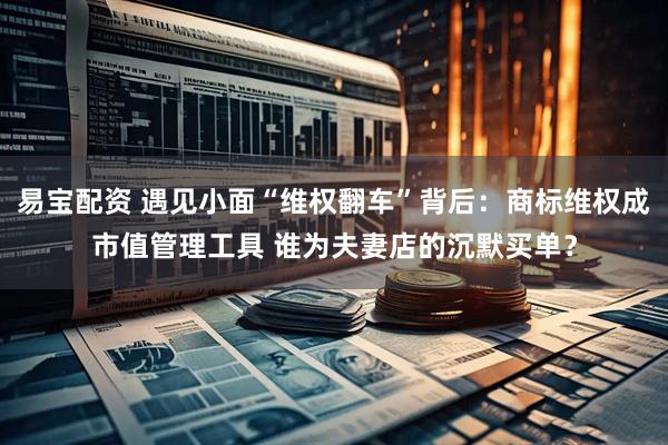 易宝配资 遇见小面“维权翻车”背后：商标维权成市值管理工具 谁为夫妻店的沉默买单？