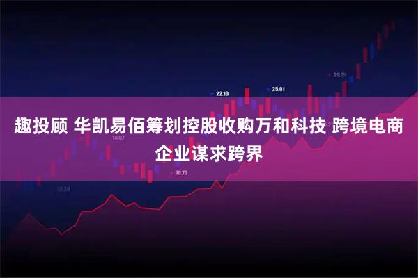 趣投顾 华凯易佰筹划控股收购万和科技 跨境电商企业谋求跨界