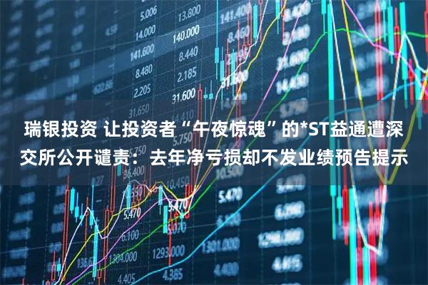 瑞银投资 让投资者“午夜惊魂”的*ST益通遭深交所公开谴责：去年净亏损却不发业绩预告提示