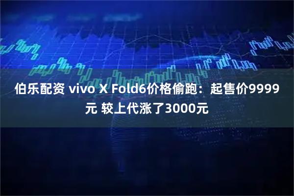 伯乐配资 vivo X Fold6价格偷跑：起售价9999元 较上代涨了3000元
